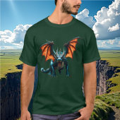 Fierce iriserende Dragon Tshirt