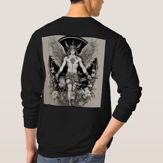 Fierce "King of Wing" Design Tattoo T-shirt (Achterkant)