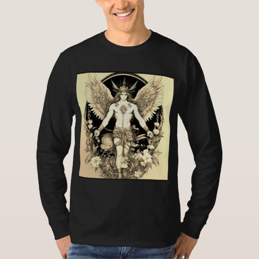 Fierce "King of Wing" Design Tattoo T-shirt (Voorkant)