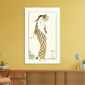 Fierce Lady  Art Deco Mode Bord Canvas Afdruk (Insitu (Woonkamer))
