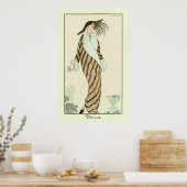 Fierce Lady  Art Deco Mode Poster (Keuken)