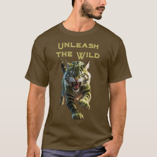 Fierce Leap: Pouncing Tiger Cub T-shirt