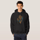 Fierce Leopard Big Cat Wildlife Art Animal Hoodie (Voorkant volledig)