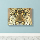 Fierce Leopard Canvas Afdruk (Insitu (Houten vloer))