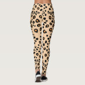Fierce Leopard Face Print Leggings (Achterkant)