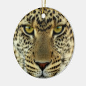 Fierce Leopard Keramisch Ornament (Links)