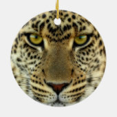Fierce Leopard Keramisch Ornament (Achterkant)