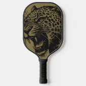 Fierce Leopard Pickleball Paddle (Voorkant)