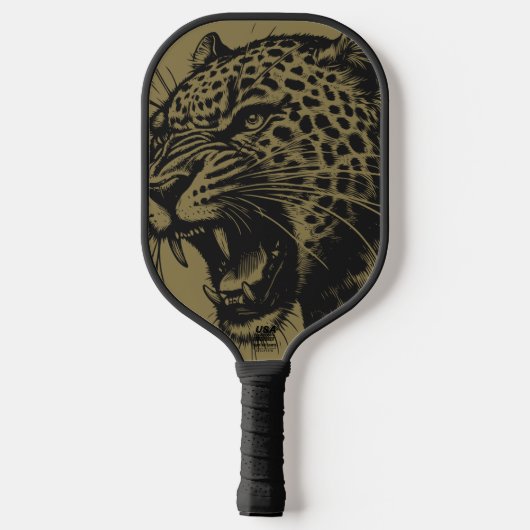 Fierce Leopard Pickleball Paddle (Achterkant)