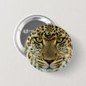 Fierce Leopard Ronde Button 5,7 Cm (Voorkant /achterkant)