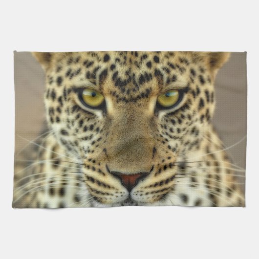 Fierce Leopard Theedoek (Horizontaal)