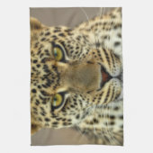Fierce Leopard Theedoek (Verticaal)