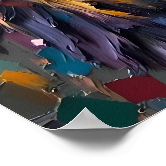 Fierce Lion Close-up Poster (Hoek)