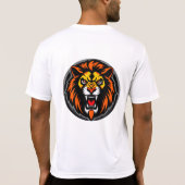Fierce Lion Head grafische vibrant T-shirt (Achterkant)