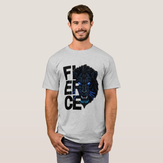 Fierce Lion T-shirt (Voorkant volledig)