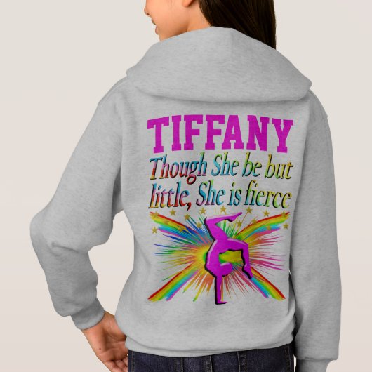 FIERCE LITTLE GYMNAST GEPERSONALISEERDE HOODIE (Achterkant)