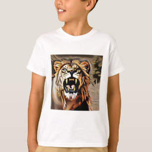 Fierce Majestic Lion - koning van de beesten T-shirt