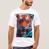 Fierce Majesty - 3D Tiger T-shirt (Voorkant)