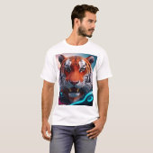Fierce Majesty - 3D Tiger T-shirt (Voorkant volledig)
