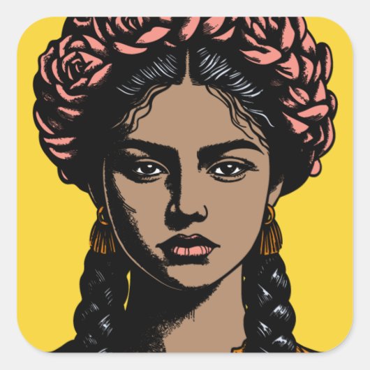 Fierce Mexican Beauty Stickers (Voorkant)
