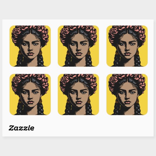 Fierce Mexican Beauty Stickers (Vel)