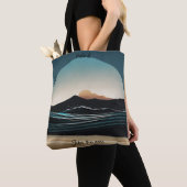 Fierce Minimalist Monta strand Ocean Wave Logo - Tote Bag (Dichtbij)