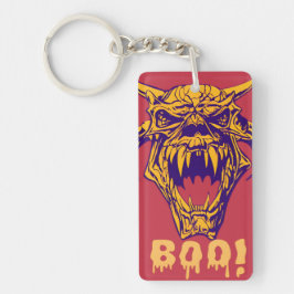 Fierce Monster BOO Halloween Scary Design sleutelh Sleutelhanger