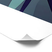 Fierce Neon Eagle - gestileerde kop met geometrisc Foto Afdruk (Hoek)