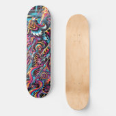 Fierce Neon Tiger Cosmic Skateboard Schaats Deck (Voorkant)