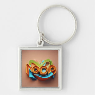 Fierce "Noor" 3D Logo Design voor Sleutelhanger