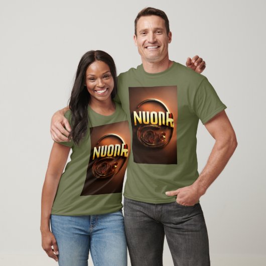 Fierce "Noor" 3D Logo Design voor T-shirt (Unisex)