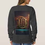 Fierce "Noor" 3D Logo Design voor Vrouwen Trui (Achterkant)