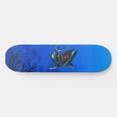 Fierce Ocean Shark Scary Fun Persoonlijk Skateboard (Horizontaal)