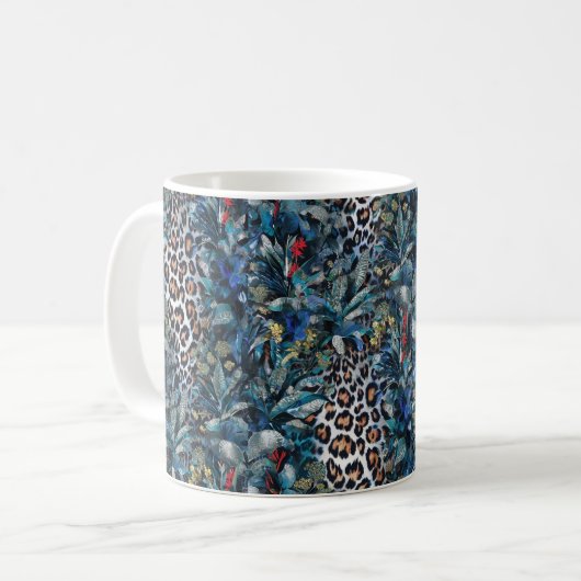 Fierce Oerwoud Leopard Koffiemok (Voorkant links)