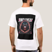 Fierce Oerwoud Monkey Graphic Design – Bold S T-shirt (Achterkant)