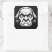 "Fierce Old Woman"  Vierkante Sticker (Tas)