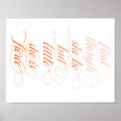 Fierce Ombre Poster Print (Voorkant)