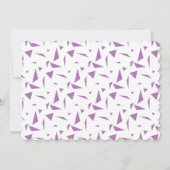 Fierce One Paars Shark Animal First Birthday Invi Kaart (Achterkant)