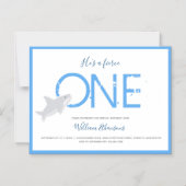 Fierce One Shark Animal First Birthday Magnetische Uitnodiging (Voorkant)