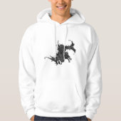 Fierce oosterse draak hoodie (Voorkant)