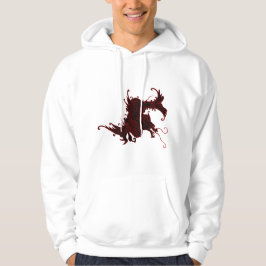 Fierce oosterse draak hoodie
