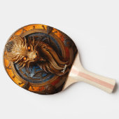 Fierce Orange Dragon Personalized Tafeltennisbatje (Zijkant)