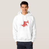 Fierce Oriental Dragon Hoodie (Voorkant volledig)