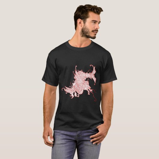 Fierce Oriental Dragon T-Shirt (Voorkant volledig)