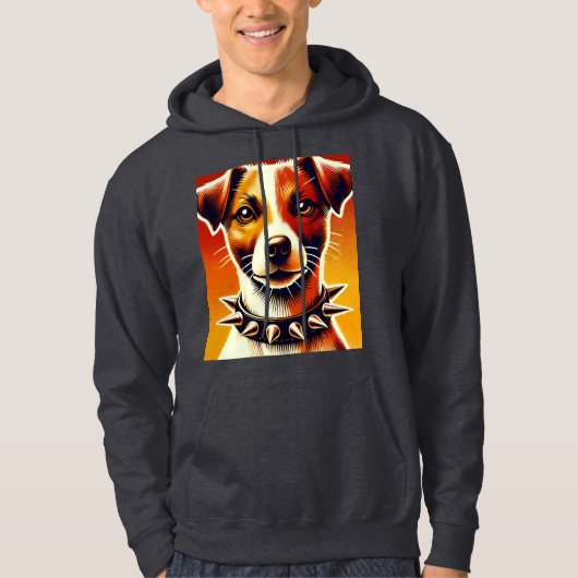 "Fierce & Playful: Jack Russell Vibes" 🐾 Hoodie (Voorkant)