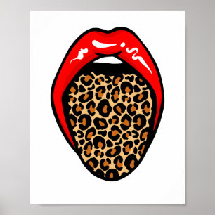 Fierce & Playful: Wild Lips Muurkunst Poster