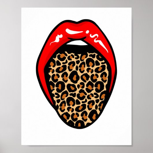 Fierce & Playful: Wild Lips Muurkunst Poster (Voorkant)