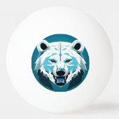 Fierce Polar Beer Geometrische illustratie Pingpongbal (Achterkant)