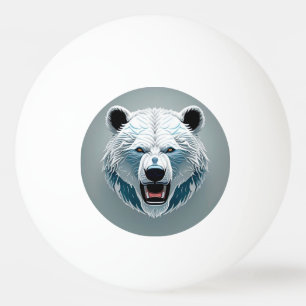 Fierce Polar Beer Geometrische illustratie Pingpongbal