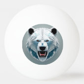 Fierce Polar Beer Geometrische illustratie Pingpongbal (Achterkant)